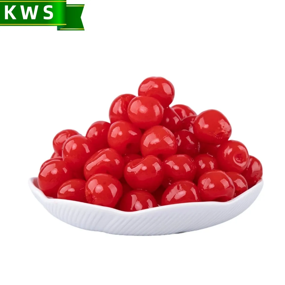 KWS China canned fruit factory wholesale canned red cherry fruit in syrup