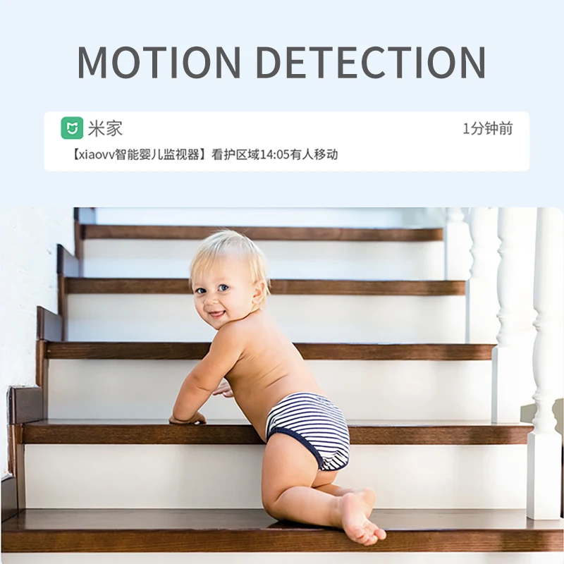 Mijia Xiaovv Smart Baby Monitor 1080P Baby Cry Detection Infrared Night Vision 150 Wide Angle Humanoid Detection Network Camera