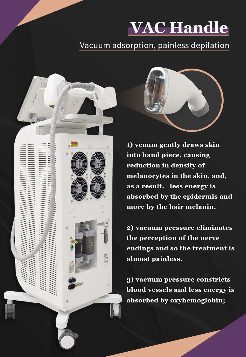 2024 Factory Price Titanium 2000 3000W 3 Waves Diode Laser Hair Removal Ice Platinum Machine