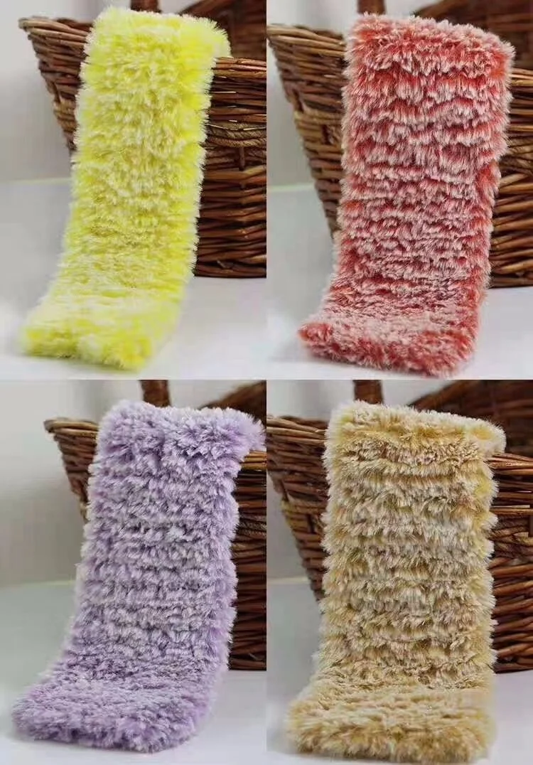 Много цветов 100% полиэстер необычная искусственная меховая пряжа для ручной вязки