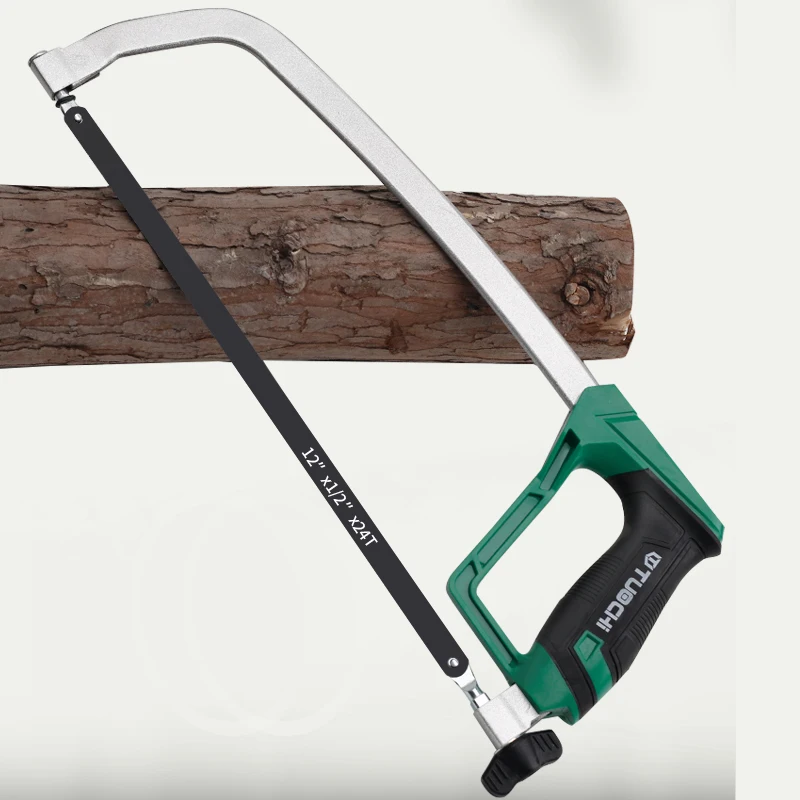 TUOCHI 12-inch hacksaw frame 4-in-1 multipurpose steel pipe frame for DIY and industrial use of drywall plastics
