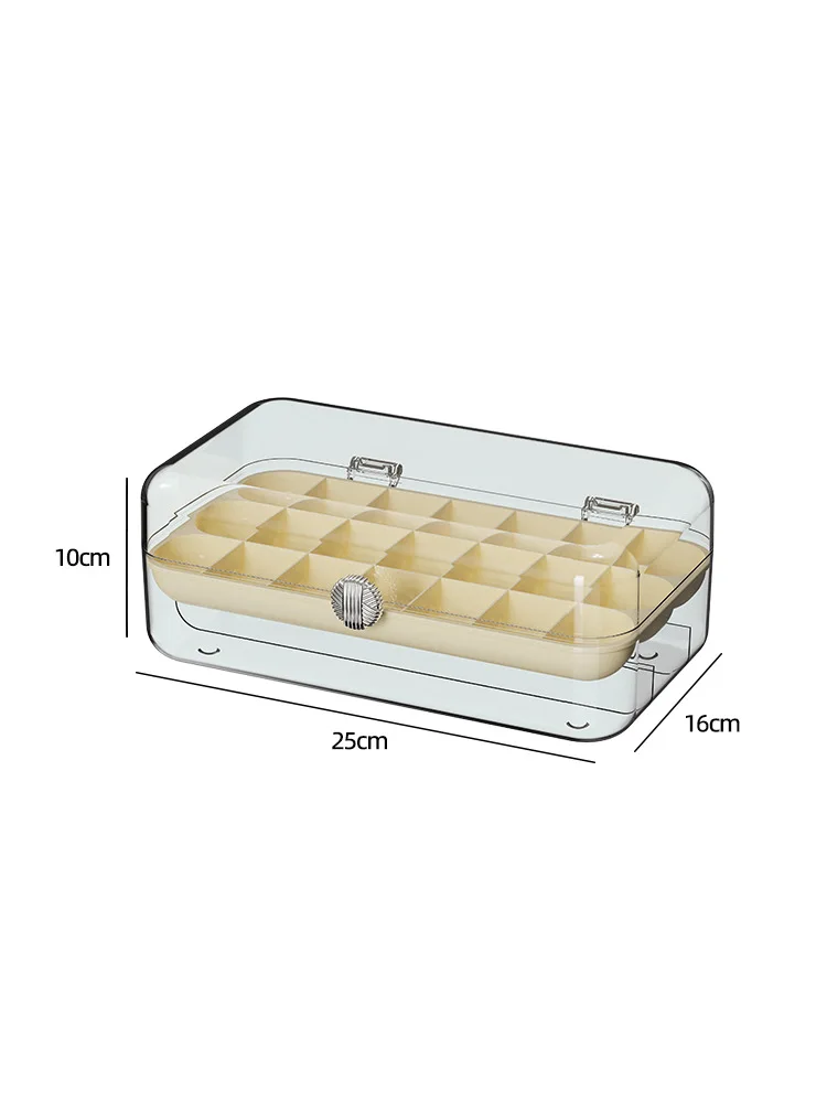 Fashionable Transparent Multi-layer And Multi Grid Organizing Plastic Box Jewelry Display Box Luxurious Box