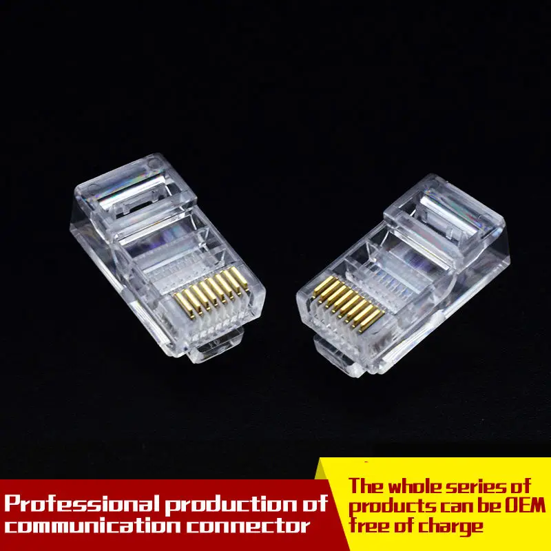 100pcs/Unit Ethernet Rj45 Connector 8p8c Cat5e Cat6 Keystone Jack Rj45 Module Connector Cat6 Metal Rj45 Waterproof Connector
