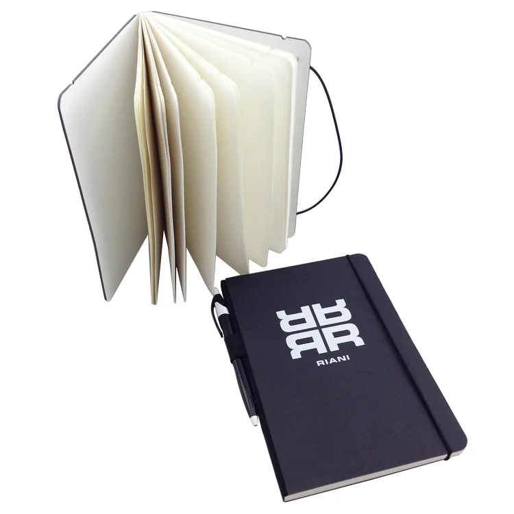 FOCUS 2024 New Binding Notebook Custom Logo Promotional Gift Notepad Stationary Supply Custom Printing Notebook with Pen holder