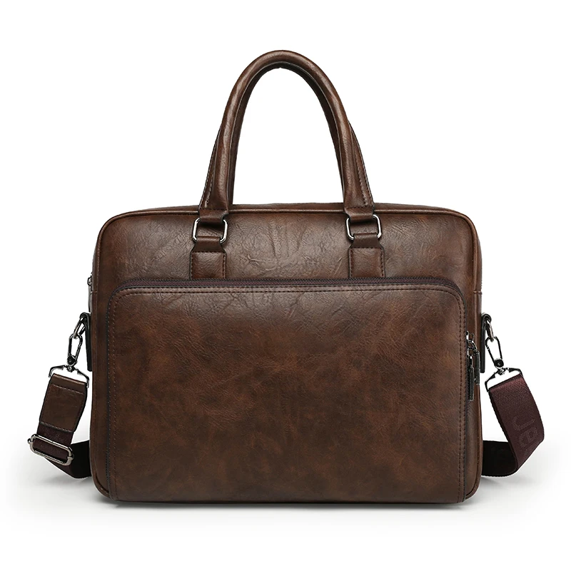 2024 pu leather Wholesale fashion trending mens leather briefcase bag lawyer business laptop briefcases