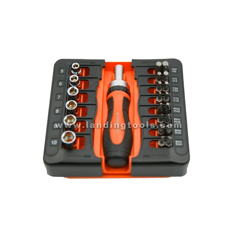 High Quality Low Price Landing 23pcs Ratchet Screwdriver Set Bit