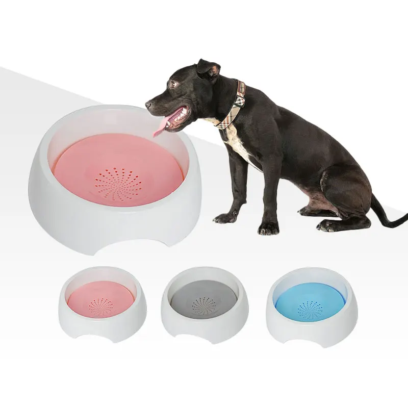 Pet dog floating water bowl Splash resistant Dog bowl No wet mouth cat water bowl Cat water dispenser