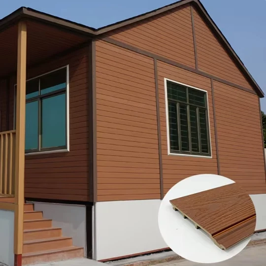 Free Samples NecoWood Waterproof Exterior Outdoor Composite Wall Panels Outdoor ASA Wood Panelswall Decor