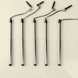 Copper tube telescopic rod stylus telescopic pendant mobile phone dust plug