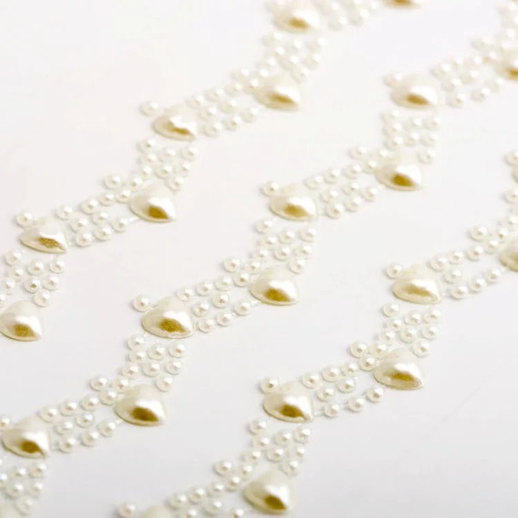 Gem Crystal Stickers Adhesive Rhinestones Diamond Pearl Stickers