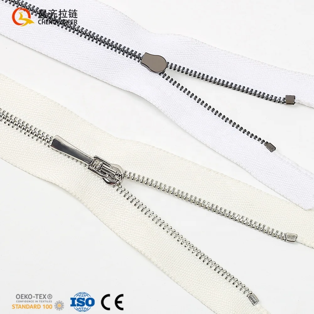 CHENQI Fashion Design Custom Make Smallest Size Multi-color Close-End 0# 1# 2# Metal Zipper For clothes Skirt
