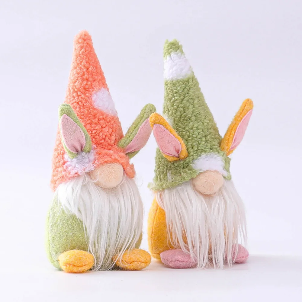 B052A Party Ornament Kids Toys Bunny Plush Dwarf Faceless Doll Gifts Rabbit Home Easter Gnome Decorations