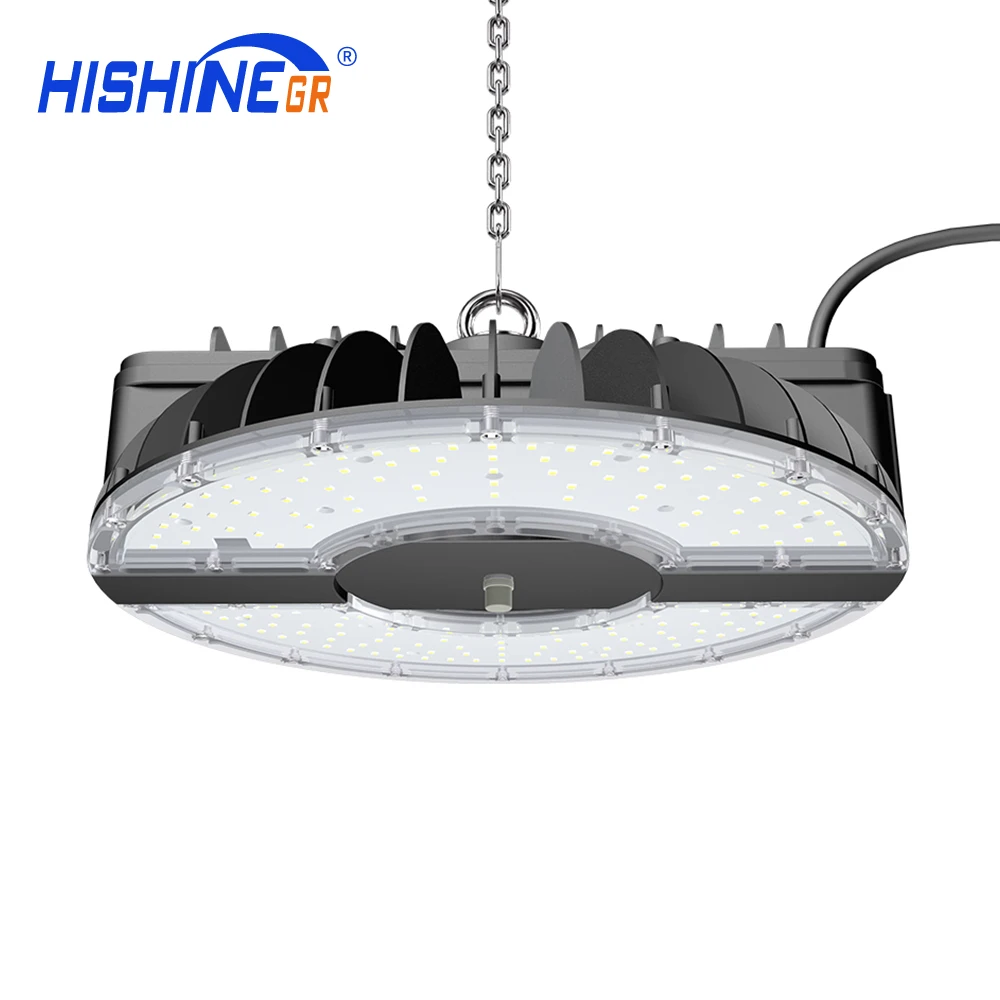 
CE RoHS CUL DLC listed 300OK-7000K industrial warehouse LED UFO round High bay light 100w 