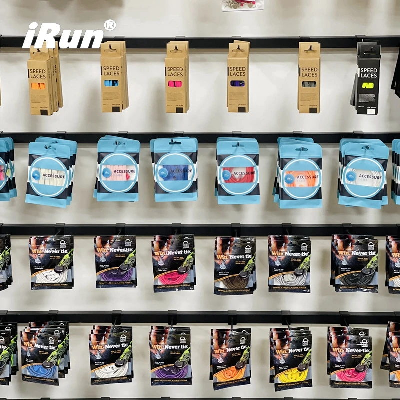 iRun  Barcode Lock System Manufacturer Expand Laces No Tie Shoelaces Pair Locking Lazy Laces Running Shoes Private Label