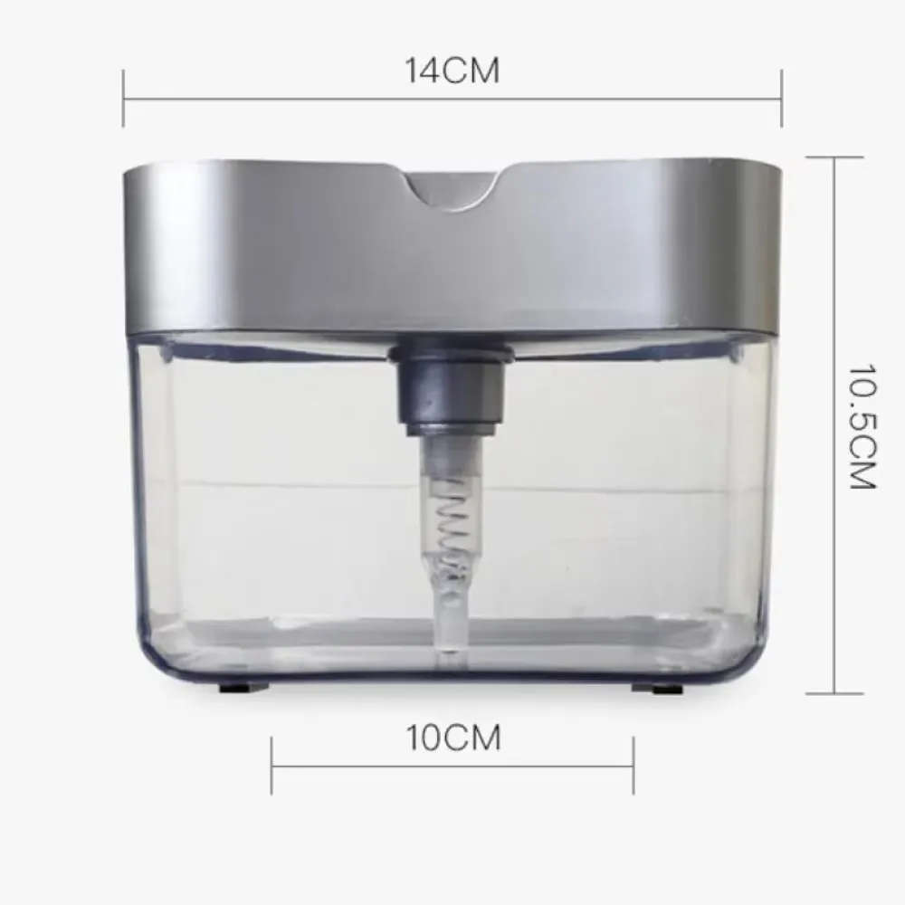 Automatic Soap Dispenser Bottle for Detergent Liquid Kitchen Dish Soap Dispenser Kitchen Sponge Dispenser Manual Soap Pump