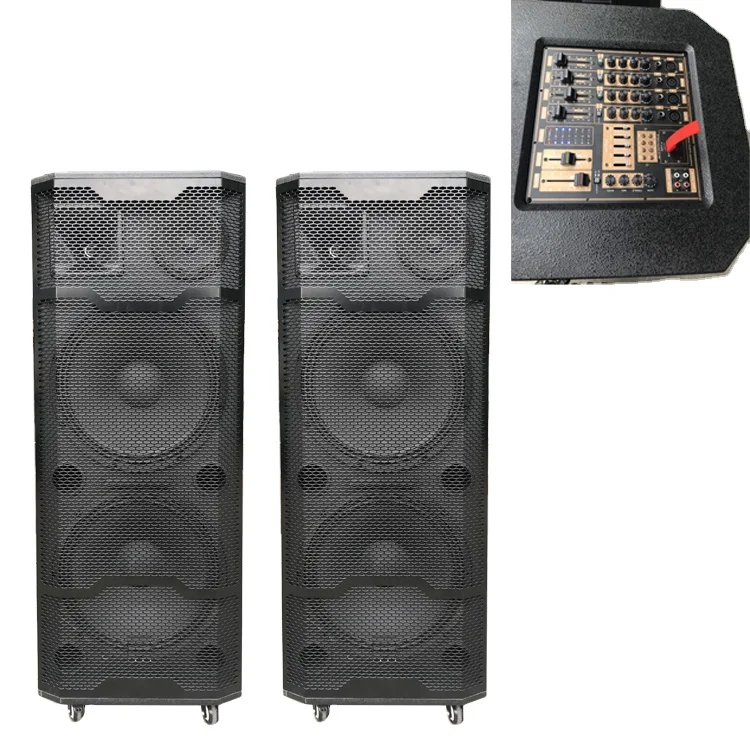  Активный деревянный динамик COV dual 15 дюймов 1000 Вт 2 0 мощная dj pa сценическая акустическая