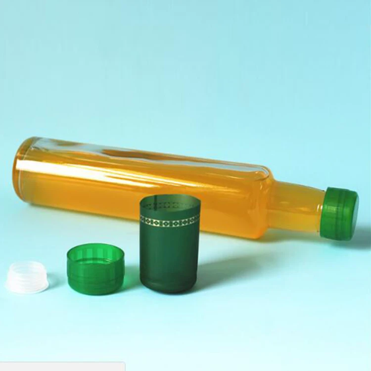 
Factory Wholesale OEM Liquor Juice Drinking Beverage Packing Container ES41 Round Shape 250ml Olive Oil Glass Bottle 