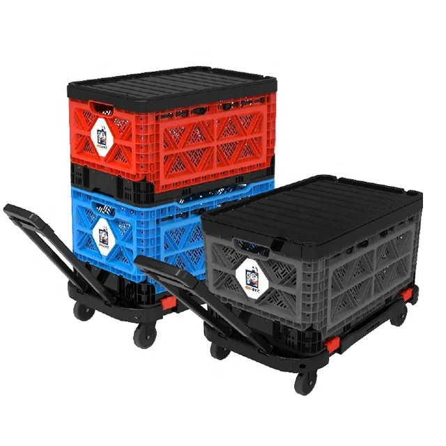 Smart Collapsible Crate Multi-purpose storage Stackable Crate Made in Korea Sturdy,Durable and Reliable
