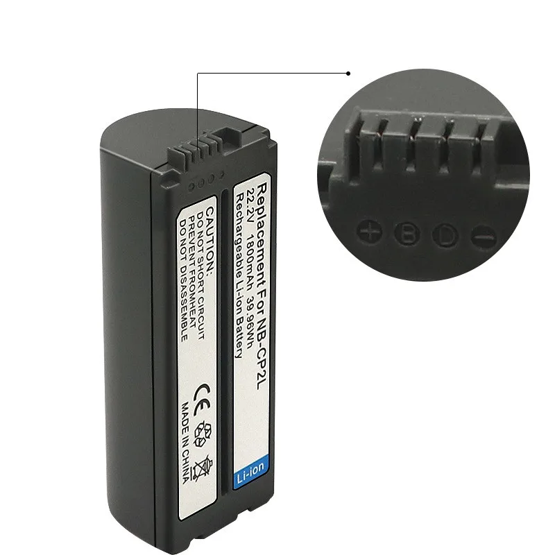 Replacement for Canon Printer Battery NB-CP2L 22.2V 1800mAh