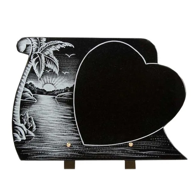 china wholesale funeral  plaque accessory with heart angel design