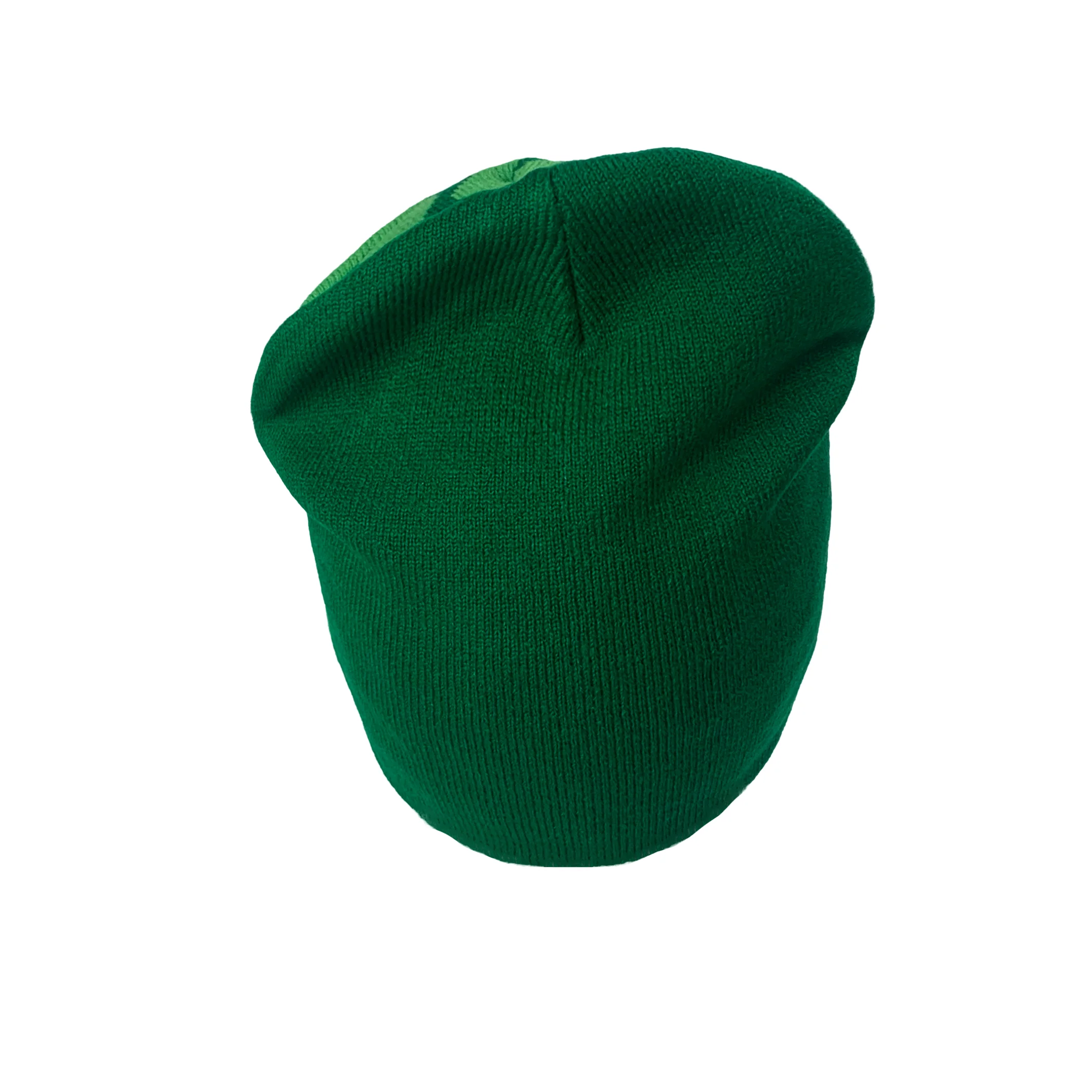 Reversible Ribbed Jacquard Acrylic Wholesale Unisex Knitted Custom Embroidery Logo Knit Winter Beanie Men Beanies Hat For Men