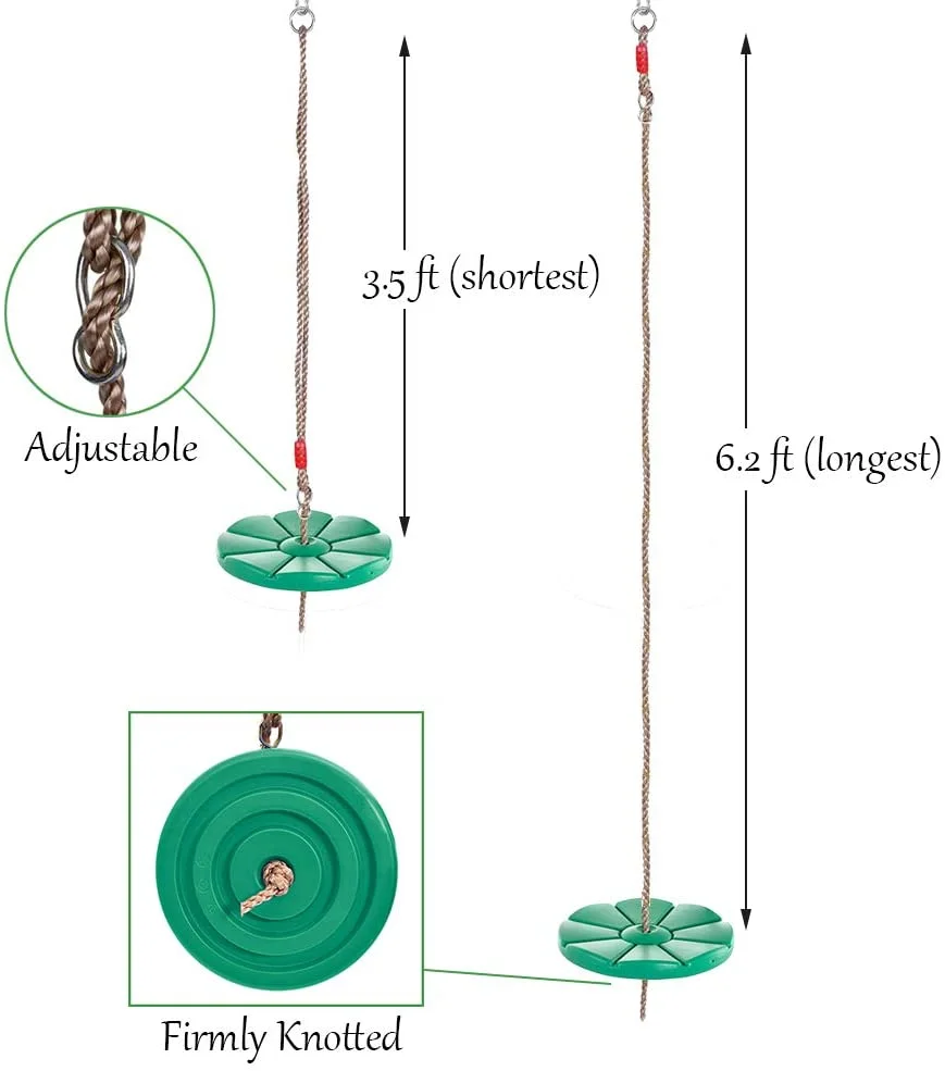 2021 Factory Outdoor Blow Molding Backyard Disc Swing Set With Climbing Rope Cheap Price Tree Swing Seat for kids