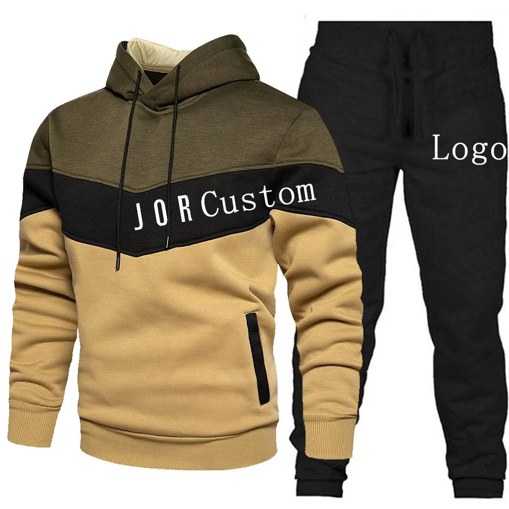 2023 New Embroidery High Quality Men Jogger Set Tracksuit free Custom tracksuit