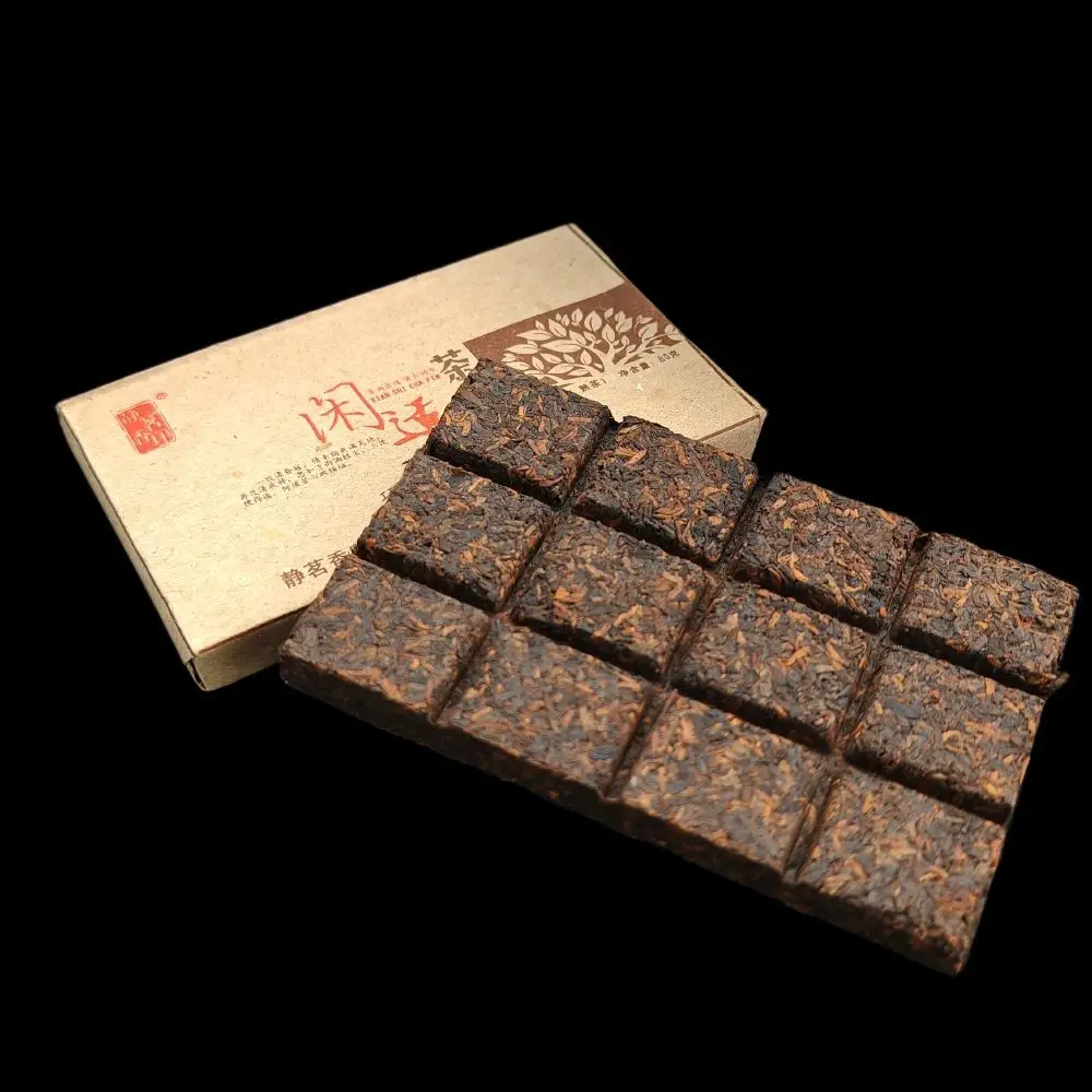 2006 Yunnan органический спелый чай 80 г сжатый шоколадный из спелого кирпича с пользой для здоровья
