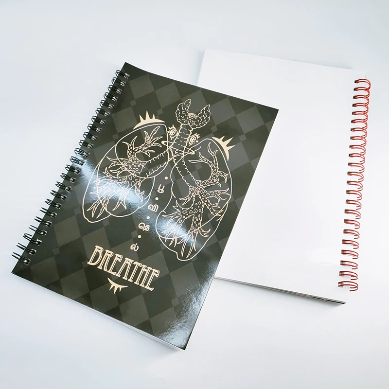 Note book pressure releasing sticker book print with release reusable paper inside