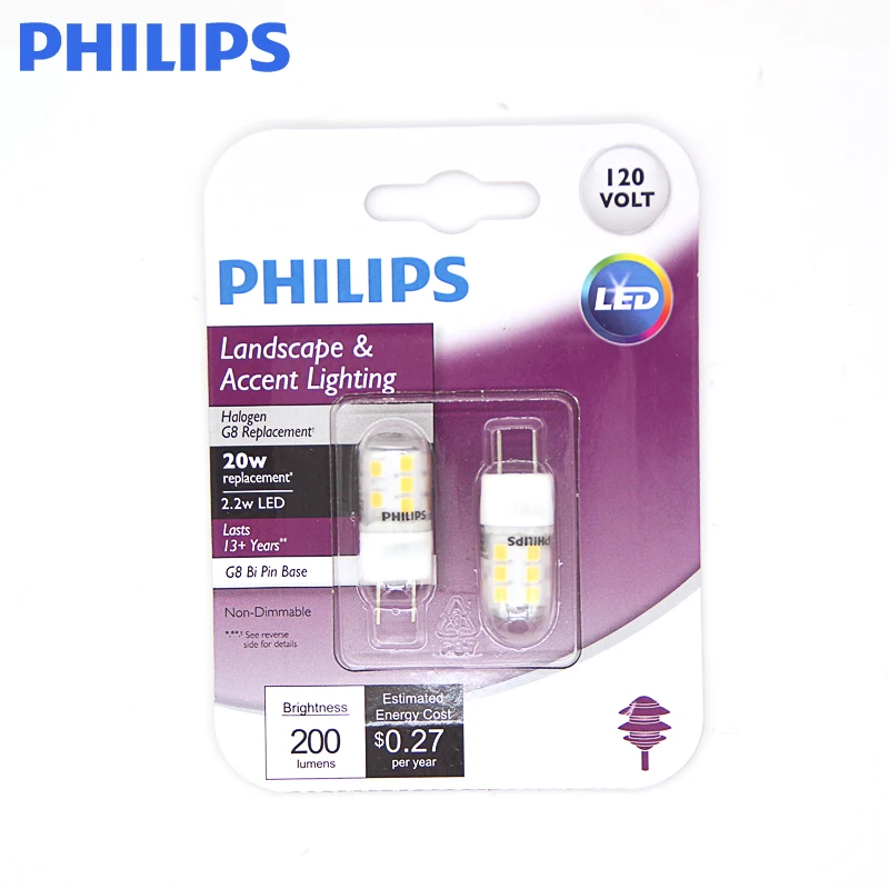  Светодиодная лампа Philips с бусинами g8 штифты низкого давления маленькая лампочка кристаллическая лампочка-кукуруза подсвечивающий пузырьковый светодиодный источник