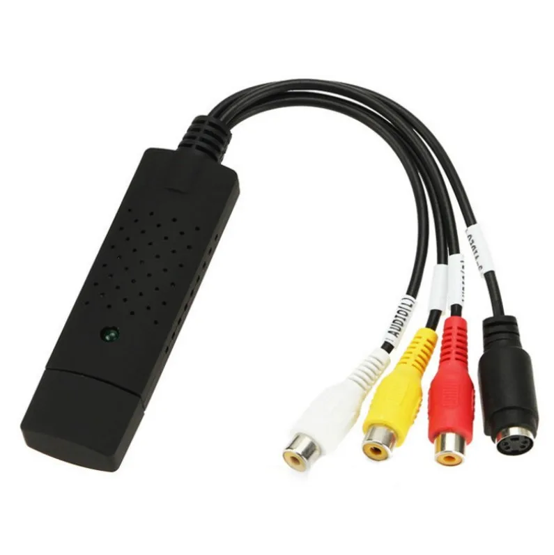 Shenzhen Manoson Wholesale USB To CVBs Converter Adapter USB 2.0 Video Audio Capture Card HD Video Converter Cable