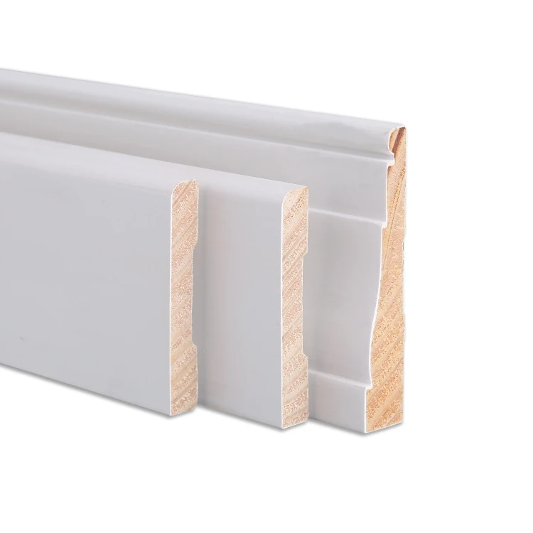 Cheap Gesso Primed FJ Cedar Shoe Moulding for indoor