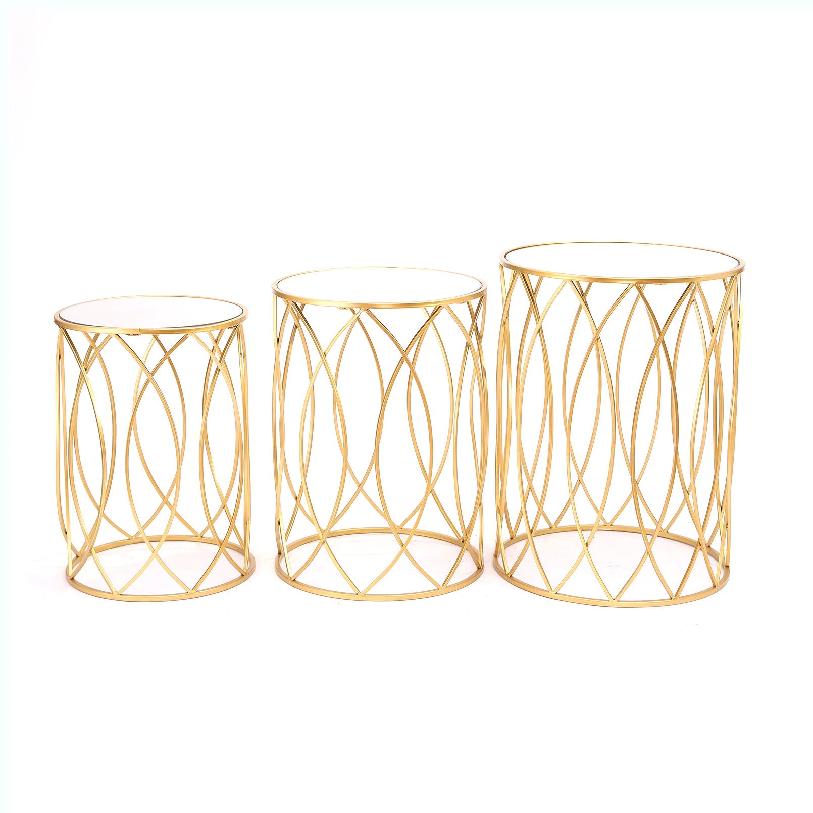 Роскошный круглый стол набор для украшения дома журнальный столик