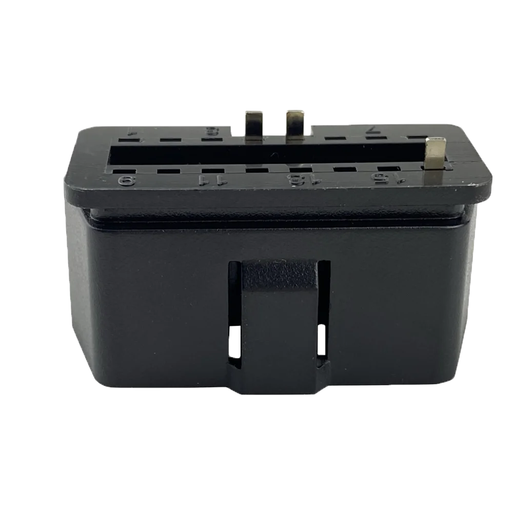 Factory Custom Black OBD2 OBDII OBD 12V 24V  female plug connector