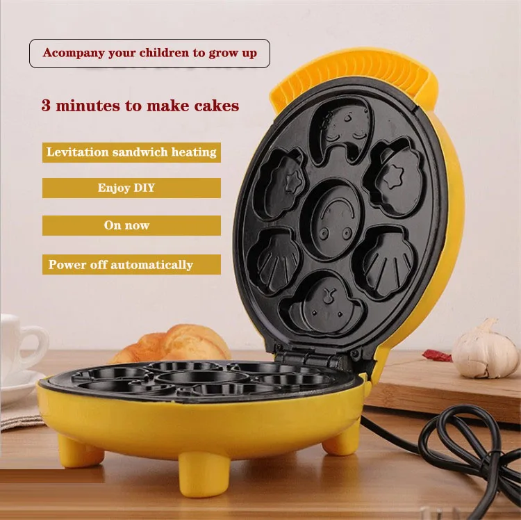 Hot Sell Mini Cake Waffle Maker Iron Health Bbq Grill Pop Octopus Ball Donut Bubble Egg Waffle Maker