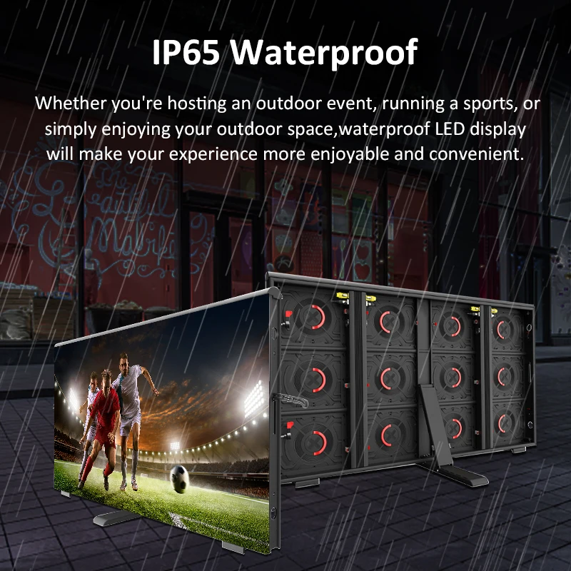 P8 P10 10Mm Outdoor High Brightness Led Scorebaord Display Video Wall Hd Sports Football Screen Soccer Stadium Led Board Panel