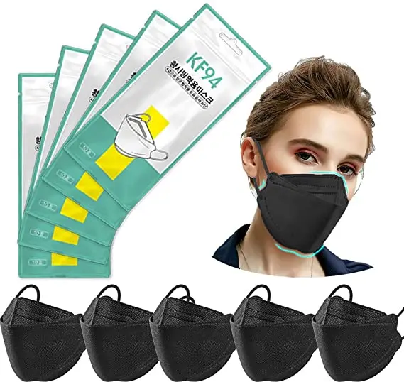 10PCS KF-94 Face M asks 4 Layers for Kids & Adult, KF 94 Face_M ask 4-Ply Cup Dust_M ask 3D Design Shape
