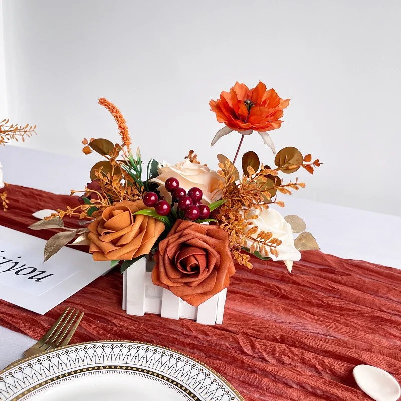 Wedding Decoration Table Centerpiece Flower  Basket Flower Centerpieces Wedding Table Decor