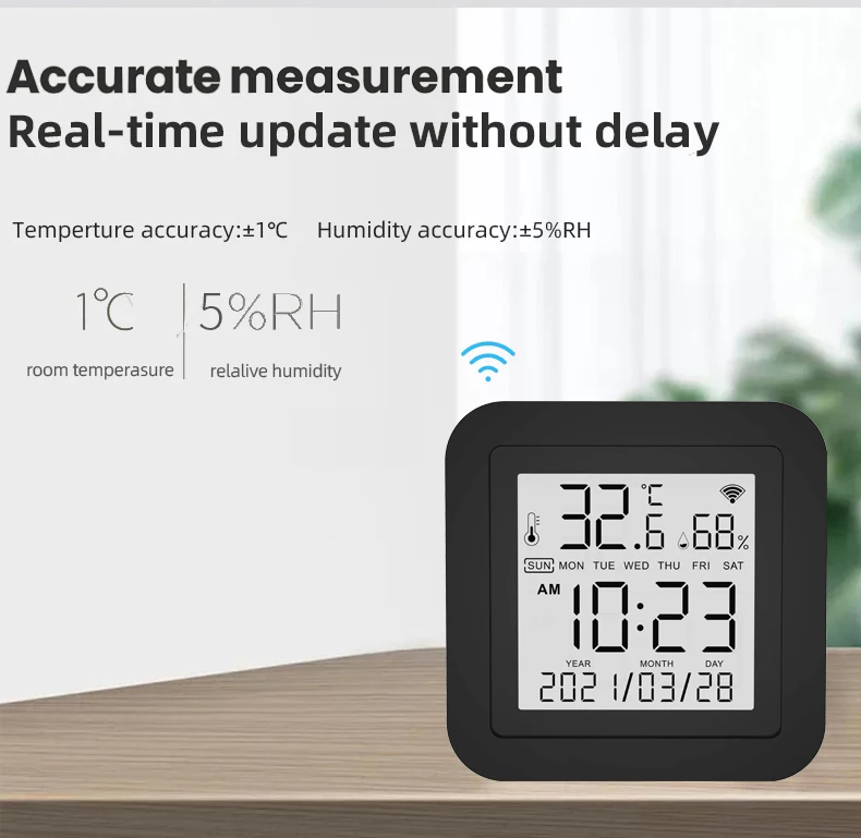 Hot sale Tuya Smart IR Remote Control WiFi Temperature and Humidity Sensor with Remote Control TV Fan Air Conditioner