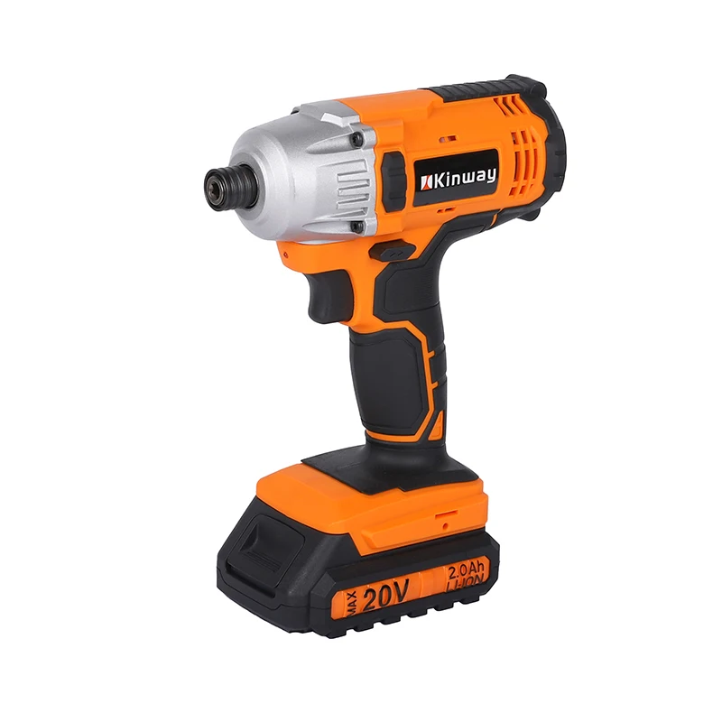 KINWAY KWID1802 200N.m 20V lithium battery Cordless Impact Screwdriver Rechargeable Cordless Impact Driver with 775# Motor