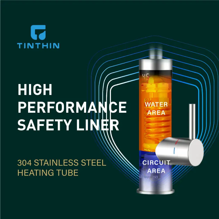 Briwellna 2022 Instant Hot Water Faucet Stainless Steel Kitchen Mixer Tap LED Digital Tap Water Heater Geyser Faucet Heating TaP