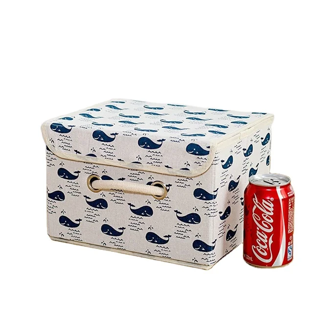 Foldable Kids Cloth Fabric Storage Chest Bins Cubes Organizer Collapsible Large Toy Storage Box & Bins