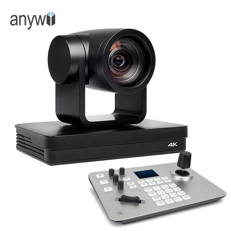 Камера для видеоконференции Anywii 4k с ИИ-отслеживанием ptz Конференц-зал 12x оптический зум потоковая трансляция в реальном