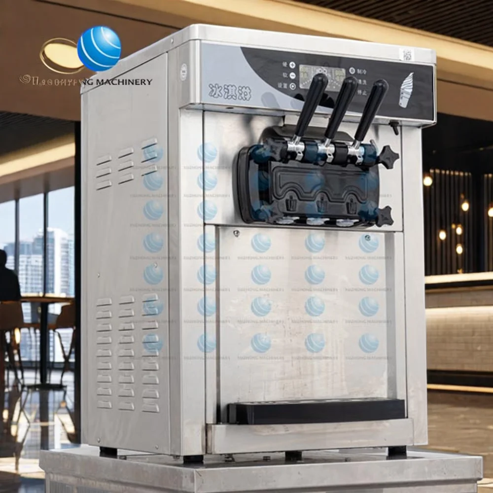 Factory Direct Sales Soft Serve Ice Cream Making Machine Table Top Soft Serve Ice Cream Machine Commercial Ice Cream Maker