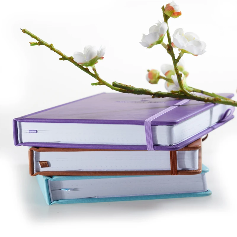 PU leather notebook printing Custom journal planner notebook printing