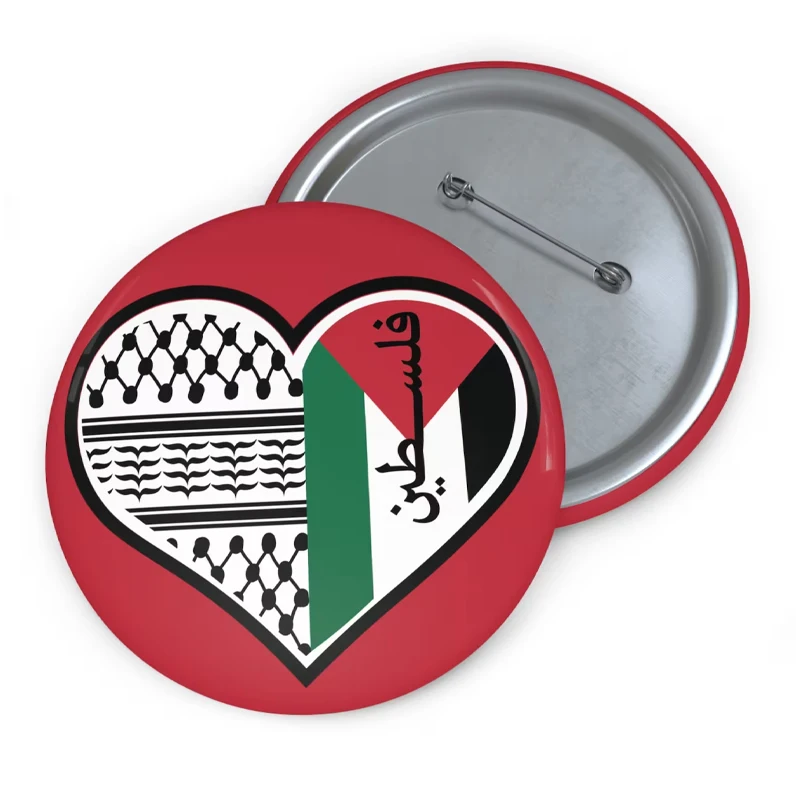 Custom Palestinian Metal Enamel Brooch Palestine Flag Lapel Pins Badge