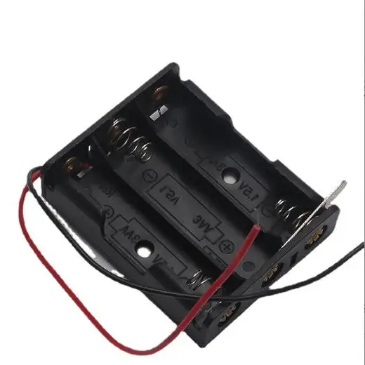 Plastic 4.5V 3AA 3xAA 3 AA Battery Holder battery socket with a knife switch/2 pins/9v snap
