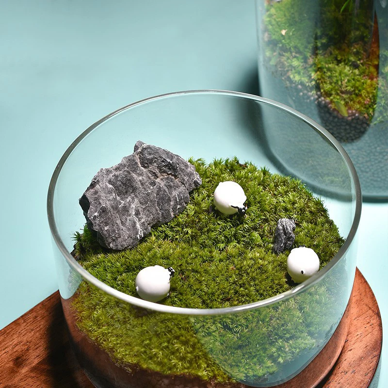 Декоративная ваза для гостиной из боросиликатного материала