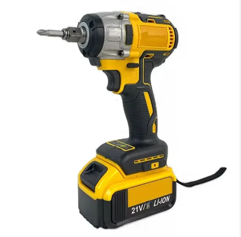 Hot Selling Professional 21V Rechargeable Impact Wrench Power Lithium Ion Battery Tool