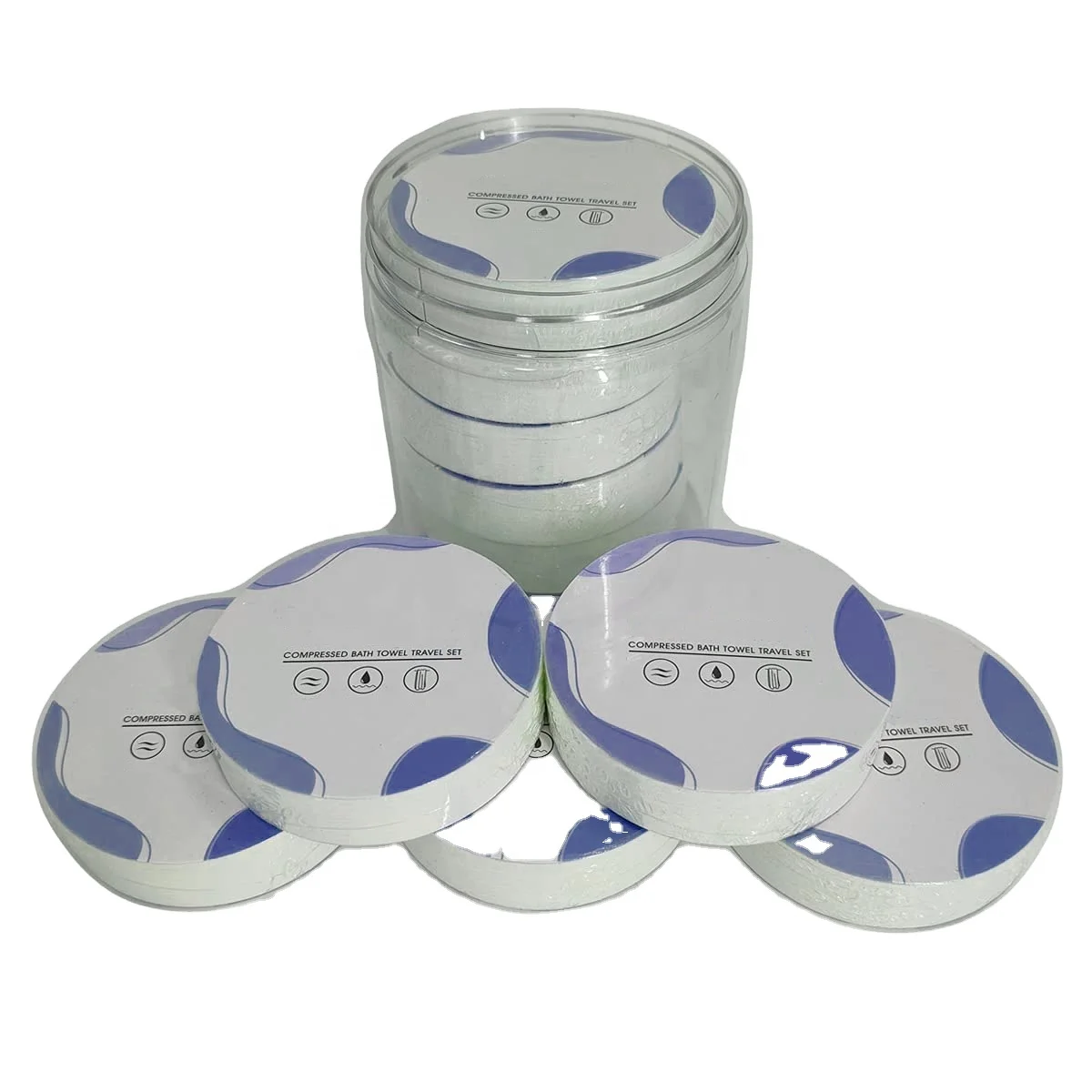 Mini Coin Compressed Towel Portable Non Woven Compressed Hand Towel Pure Cotton Hand Tissue For Travel